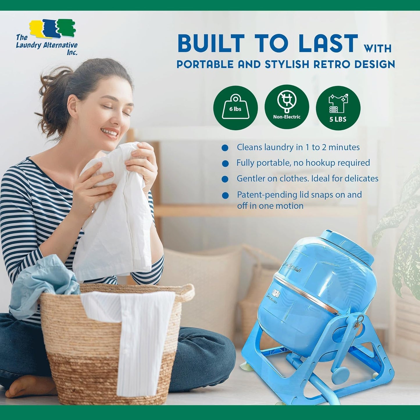 No space? No problem! This non-electric portable washing machine is id OddGifts.com No space? No problem! This non-electric portable washing machine is id OddGifts.com