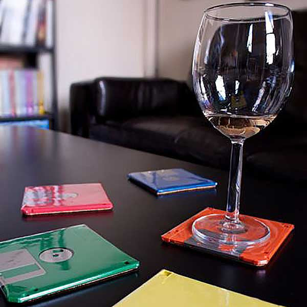 Floppy Disk Coasters - OddGifts.com