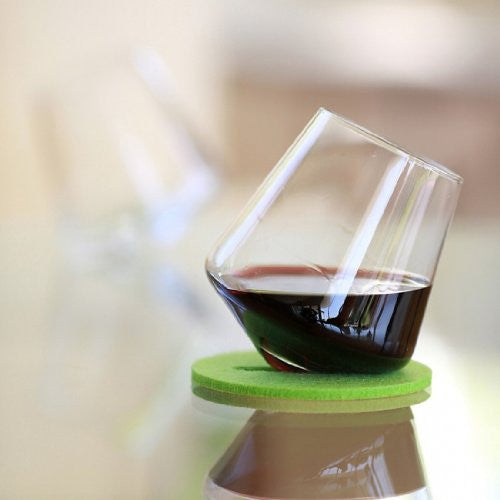 Tipping Wine Glass - OddGifts.com