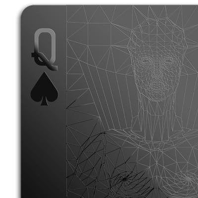 Monochromatic Black Playing Cards