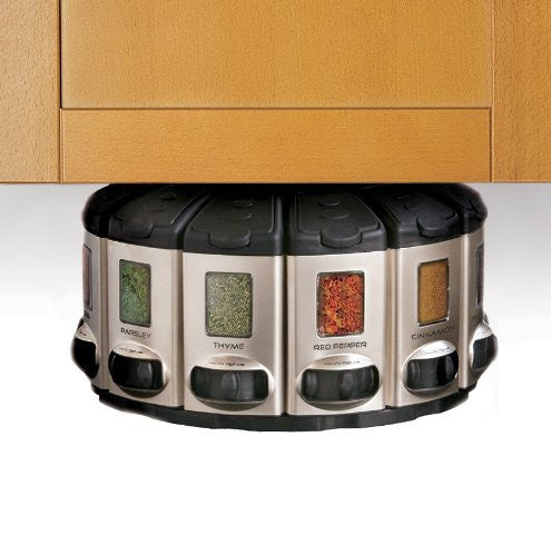 Spice Rack Carousel with Auto-Measure - OddGifts.com