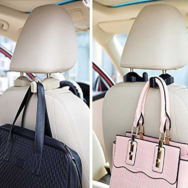 1/2pcs Universal Car Seat Back Hook Car Accessories Interior Portable Hanger  Holder Storage For Car Bag Purse Cloth - Stowing Tidying - AliExpress