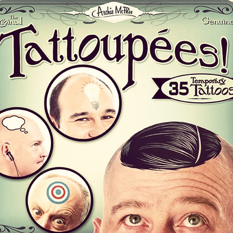 Temporary Toupee Tattoos - OddGifts.com