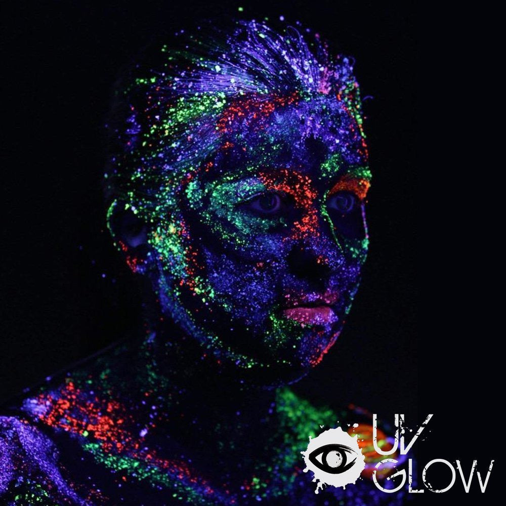 Glow in the dark & neon  Neon face paint, Glow in the dark, Glow in dark  party
