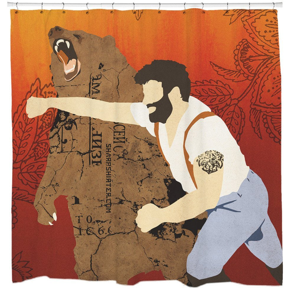 Manly Shower Curtain - OddGifts.com