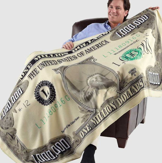 Money Throw Blanket - OddGifts.com
