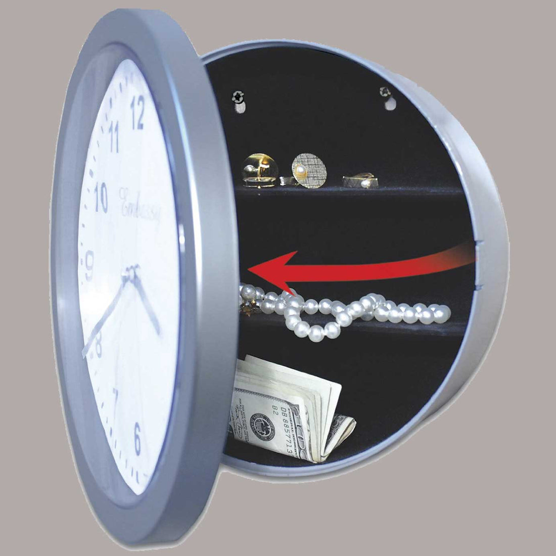 Wall Clock Hidden Safe – OddGifts.com
