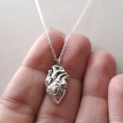 Anatomical Heart Necklace - OddGifts.com