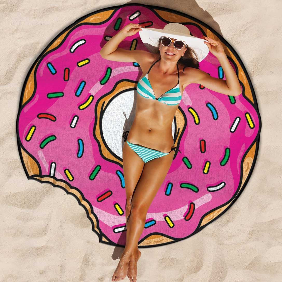 Doughnut Beach Blanket - OddGifts.com