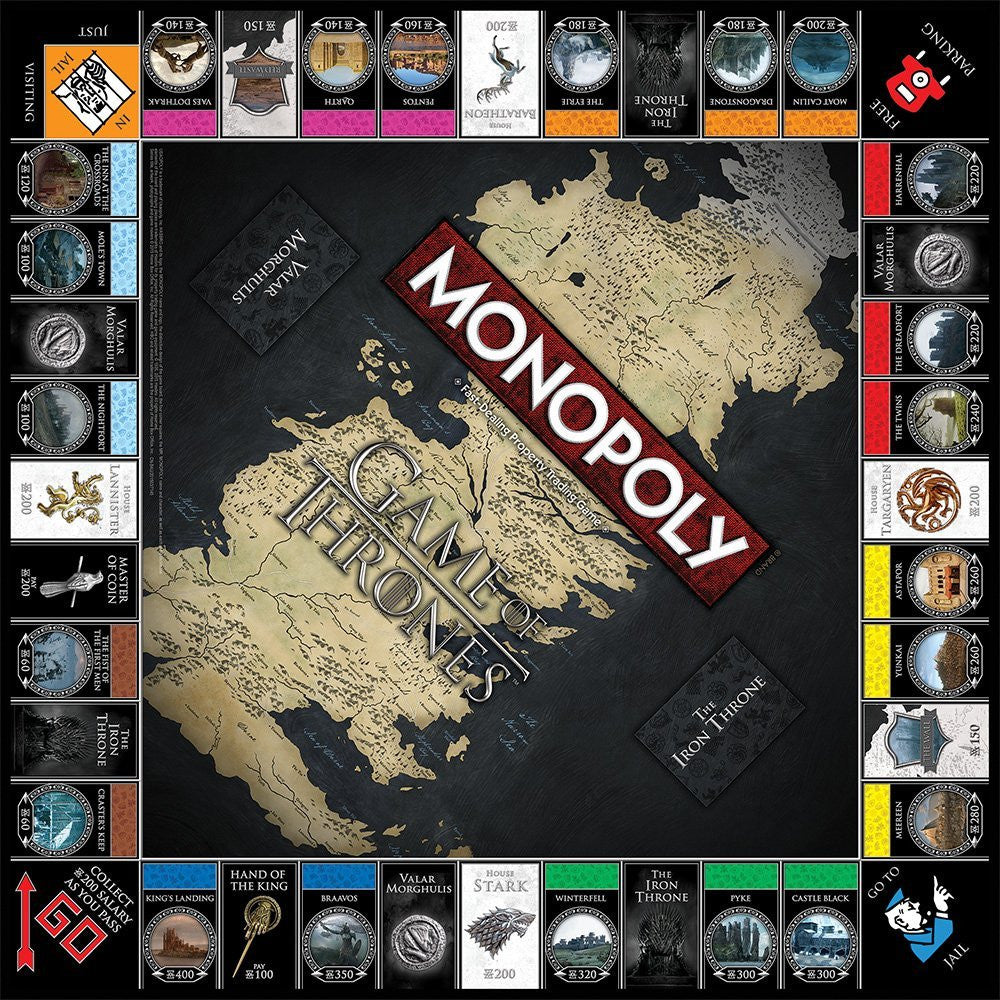 Game Of Thrones Monopoly - OddGifts.com