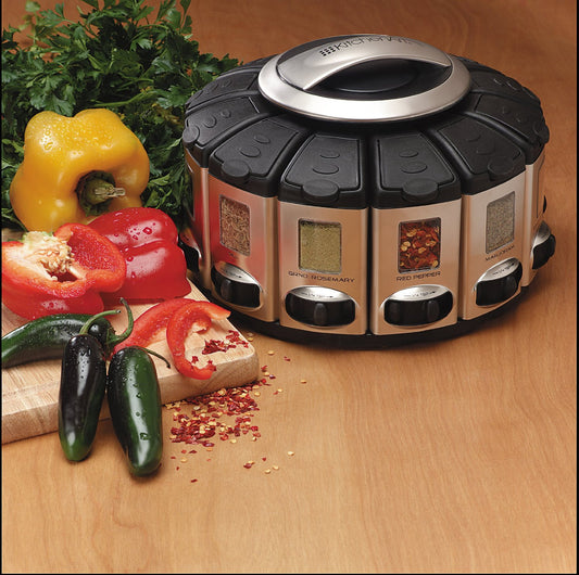 Spice Rack Carousel with Auto-Measure - OddGifts.com