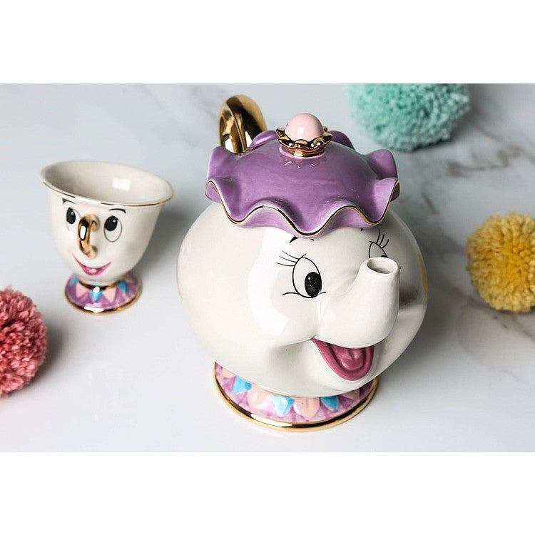 Beauty and The Beast Mrs Potts and Chip Teapot and Cup Set - oddgifts.com