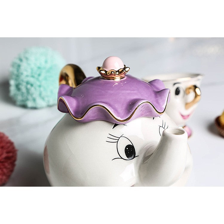 Beauty and The Beast Mrs Potts and Chip Teapot and Cup Set - oddgifts.com