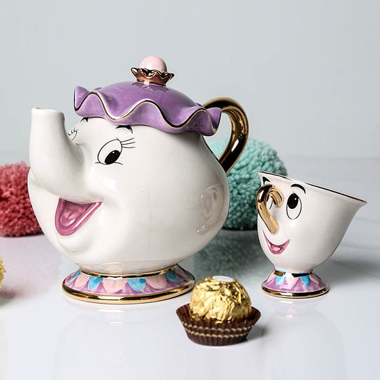 Beauty and The Beast Mrs Potts and Chip Teapot and Cup Set - oddgifts.com