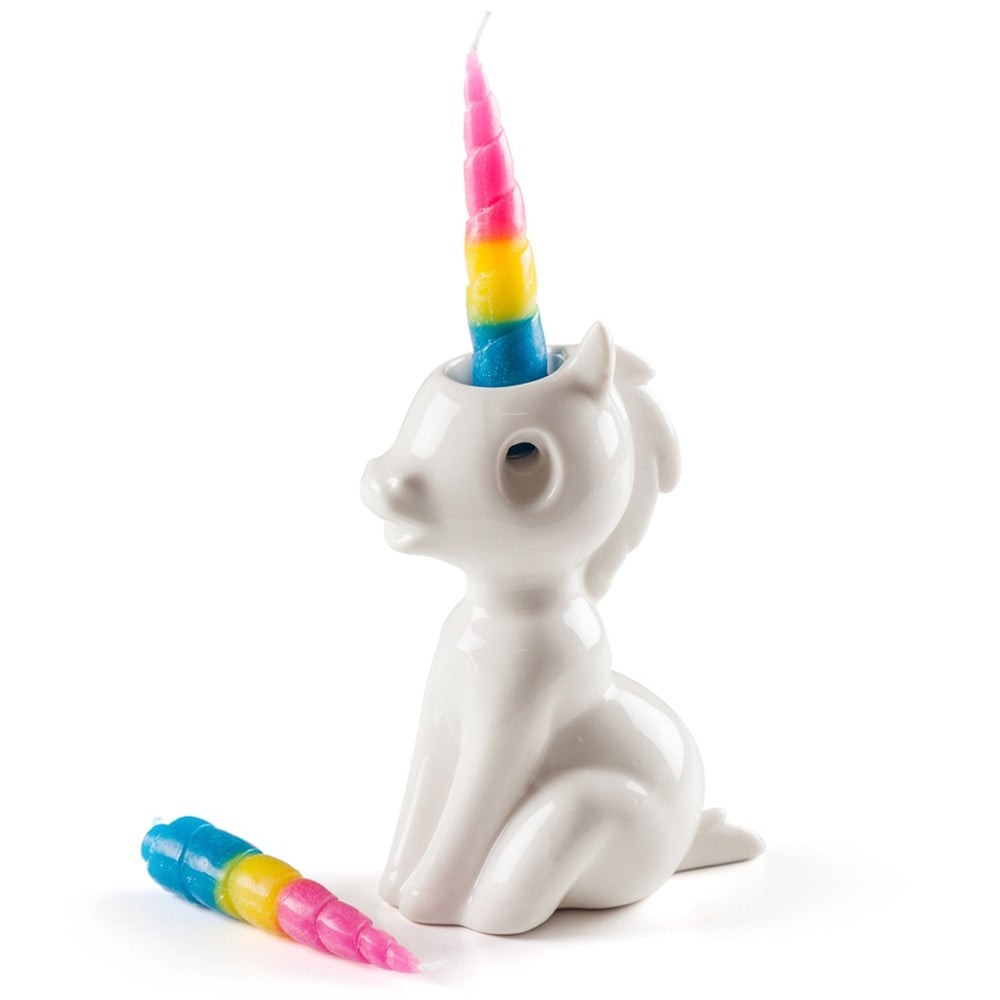 Crying Rainbow Unicorn Candle - oddgifts.com