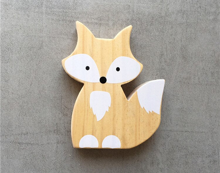 Cute Wooden Fox Figures - oddgifts.com