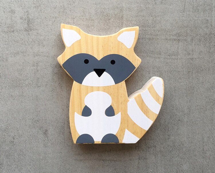 Cute Wooden Fox Figures - oddgifts.com