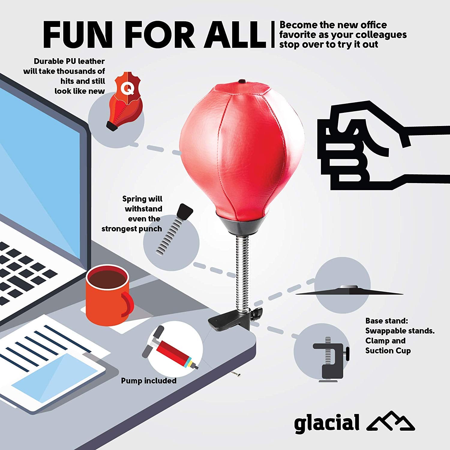 Desktop Punching Bag - oddgifts.com