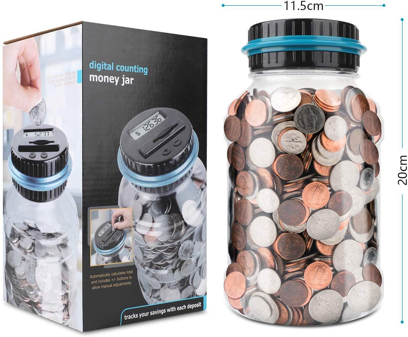 Digital Counting Money Jar - oddgifts.com