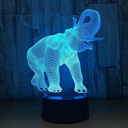 Elephant 3D Night Light - oddgifts.com