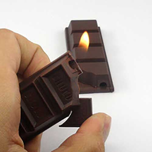 Chocolate Bar Cigarette Lighter - OddGifts.com