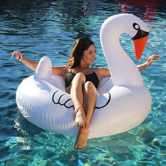 Giant Swan Pool Float - OddGifts.com