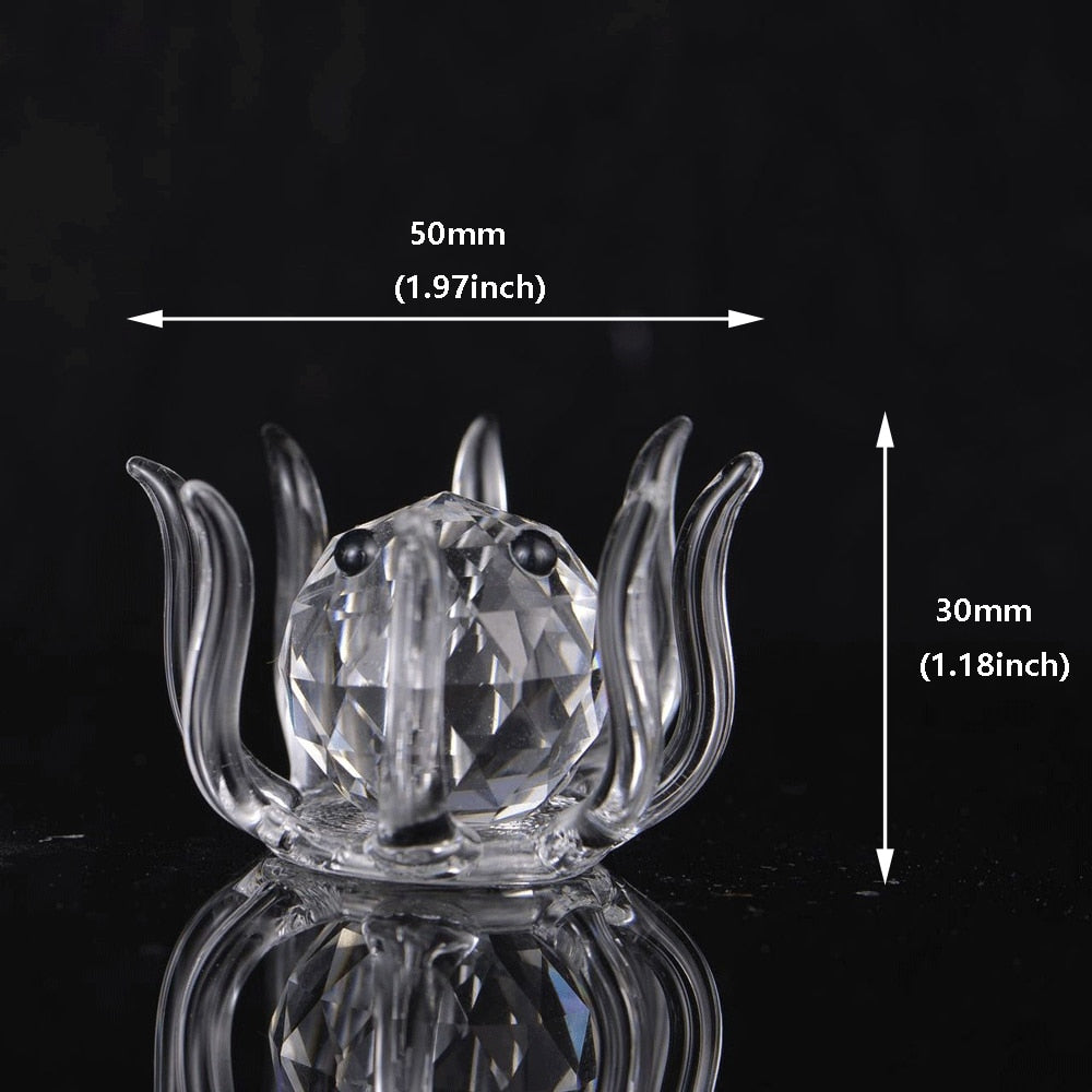 Glass Crystal Mini Octopus Figurine - oddgifts.com