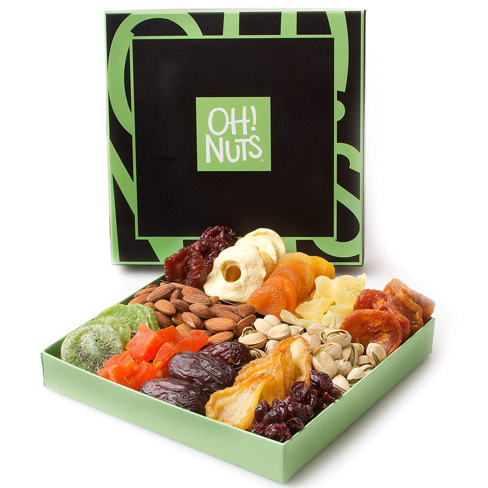 Holiday Nut And Dried Fruit Gift Basket
