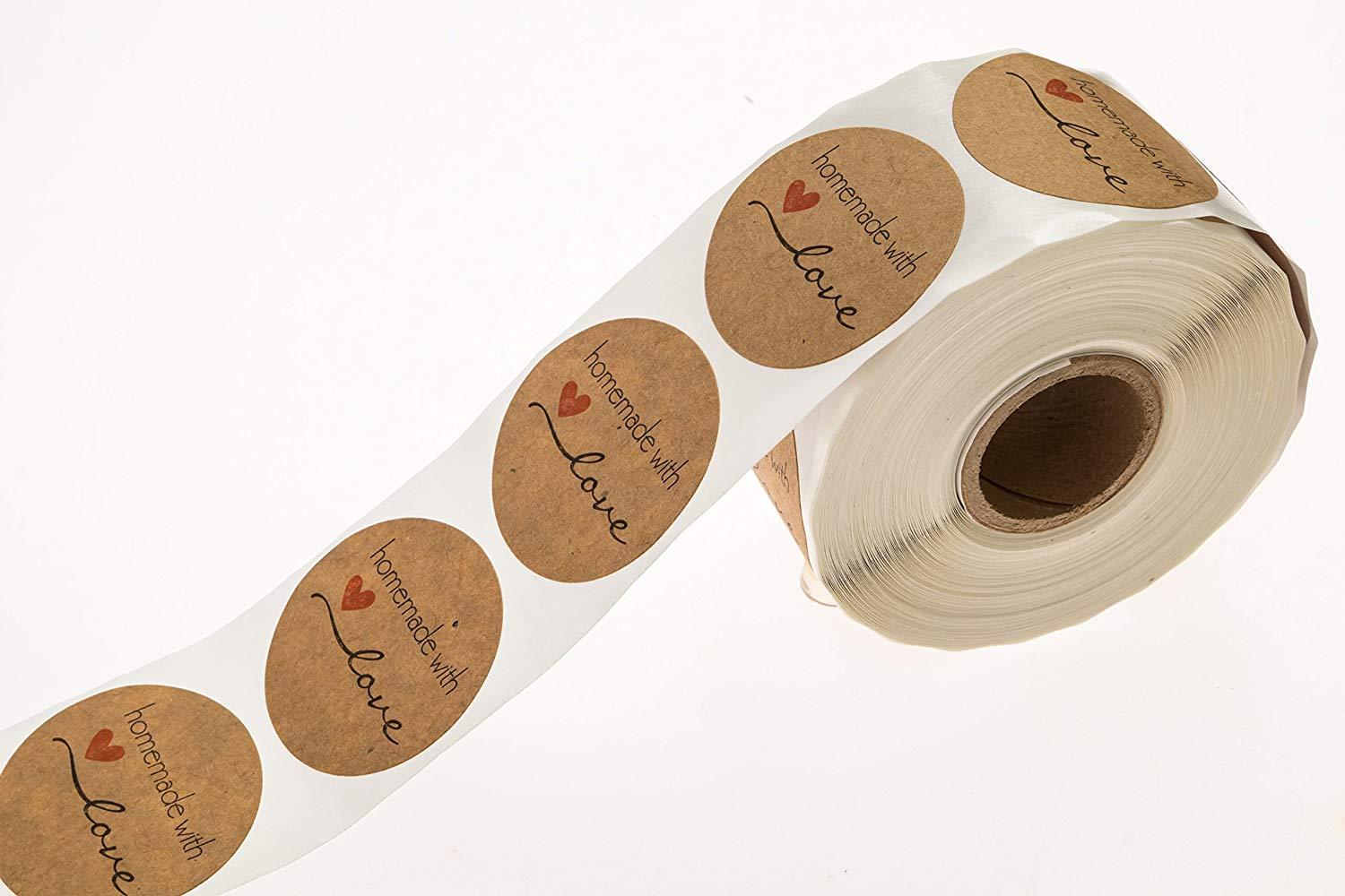 Homemade With Love Stickers - oddgifts.com