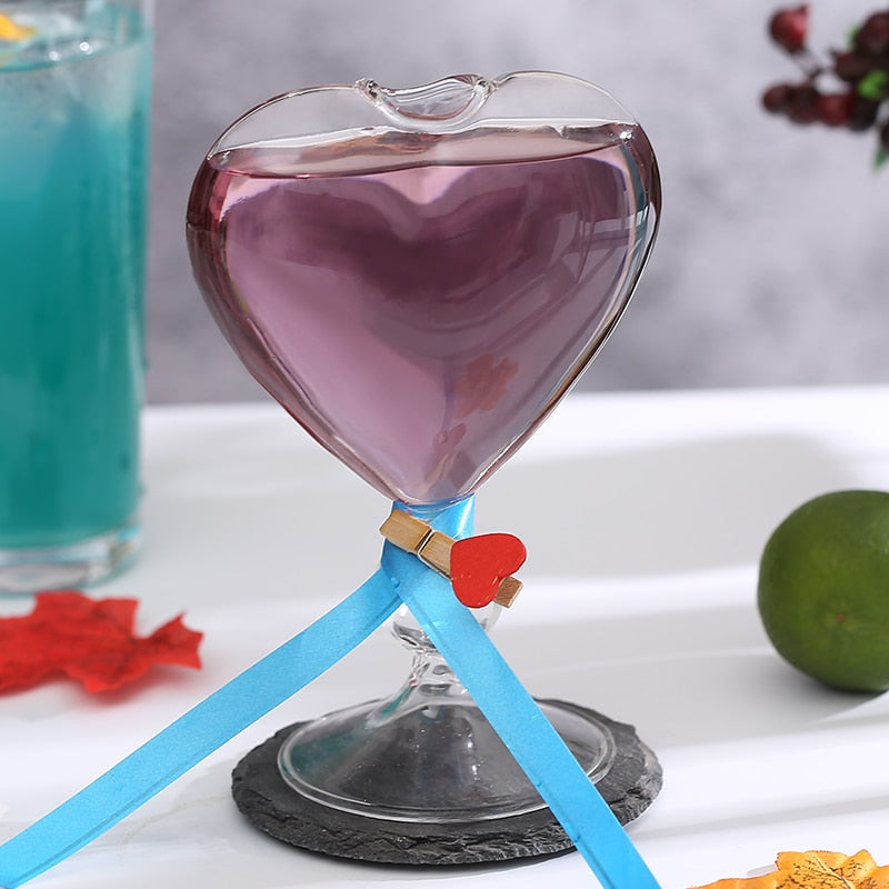 Love Heart Shaped Cocktail Glass - oddgifts.com