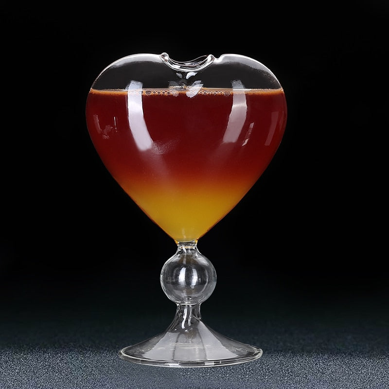 Love Heart Shaped Cocktail Glass - oddgifts.com