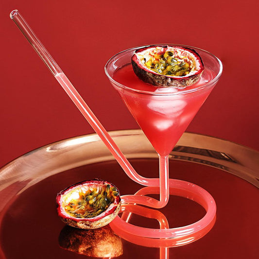 Martini Straw Sipper Glass - oddgifts.com