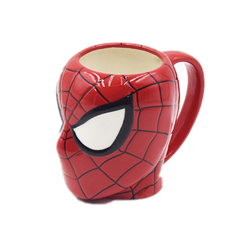 Marvel Spiderman coffee mug on a white background