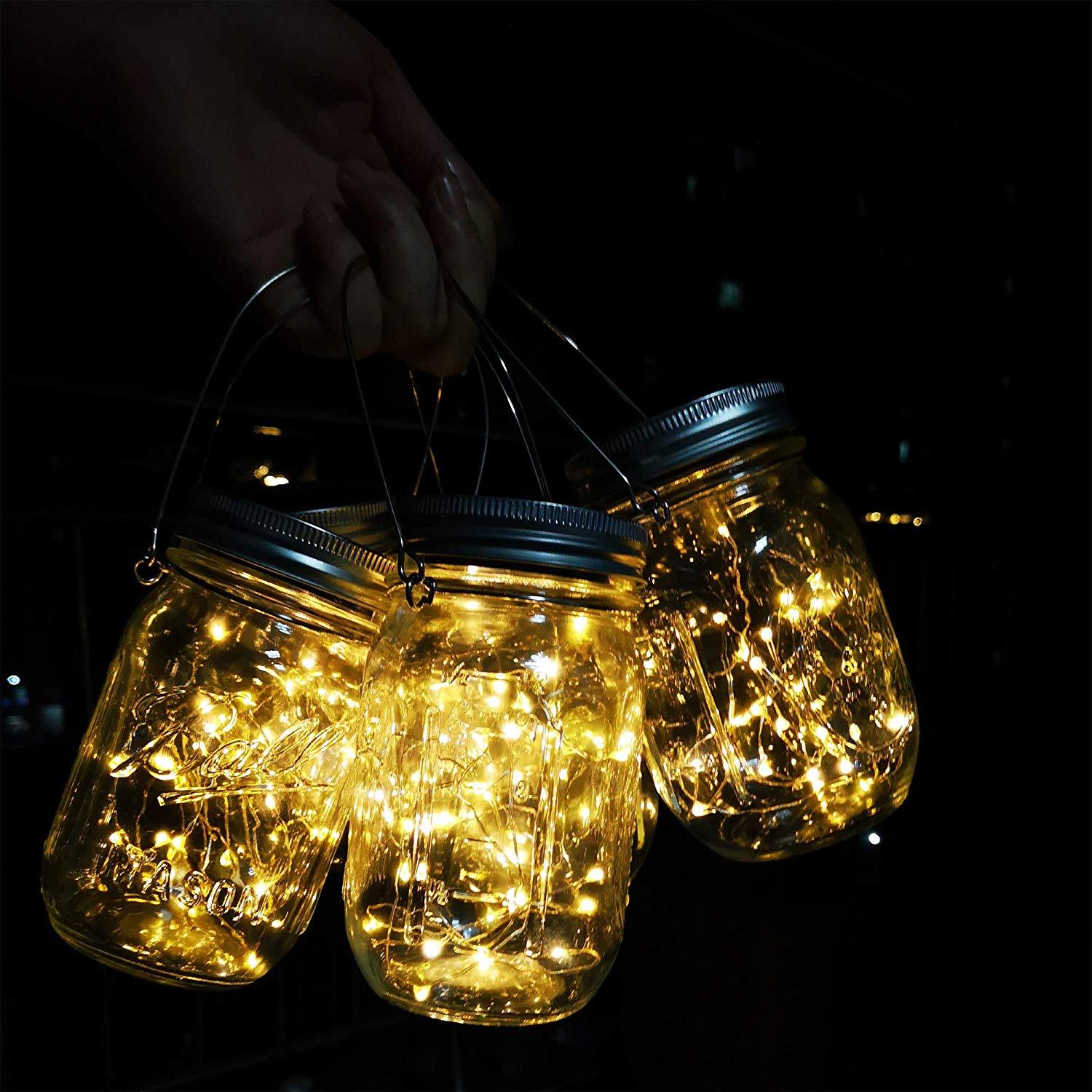 Mason Jar With Fairy Lights - oddgifts.com