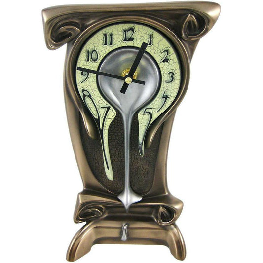 Melting Bronze Table Clock - oddgifts.com