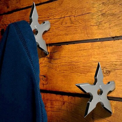 Ninja Dart Coat Hooks - oddgifts.com