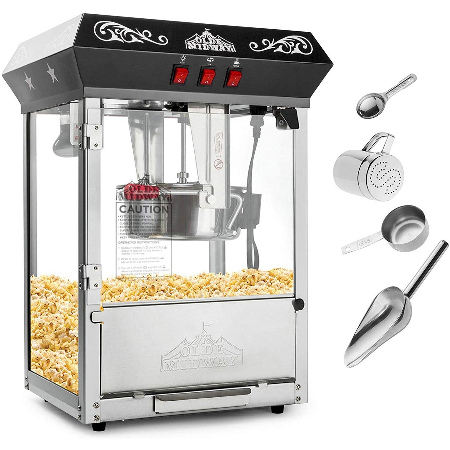 Old School Popcorn Machine Maker - oddgifts.com