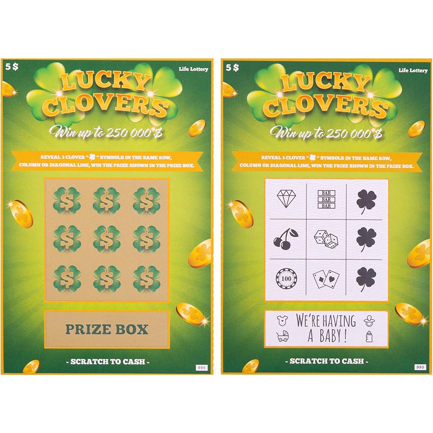 Pregnancy Announcement Lottery Scratch Off Cards - oddgifts.com