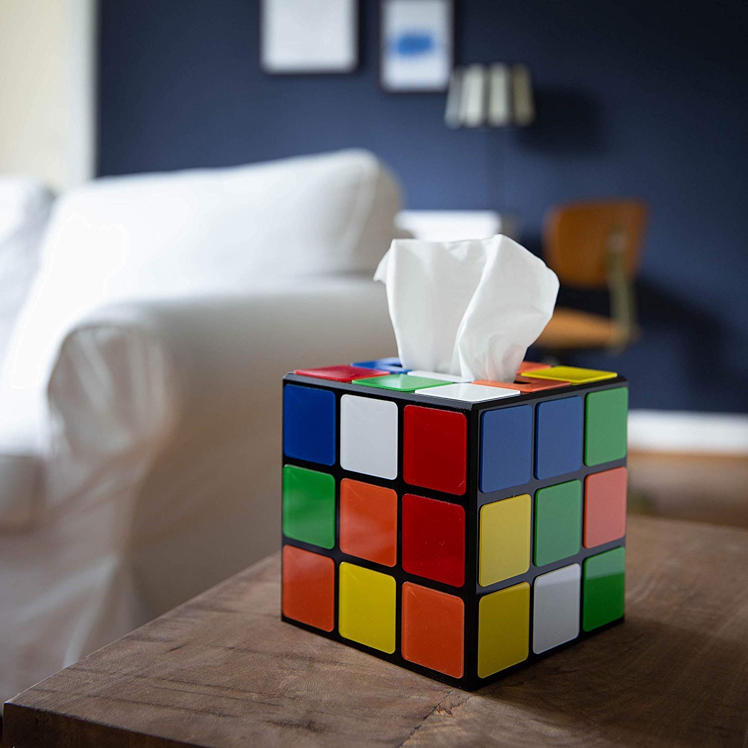 Rubiks Cube Tissue Box - oddgifts.com