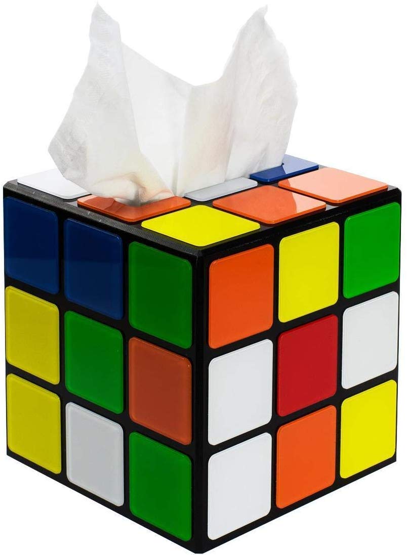 Rubiks Cube Tissue Box - oddgifts.com
