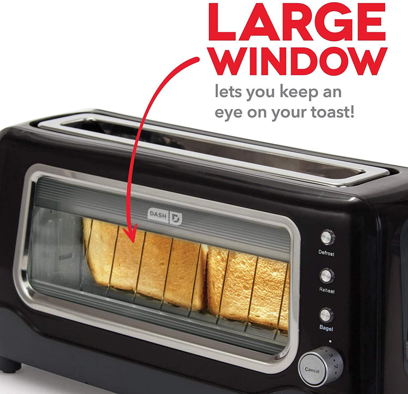See Through Glass Toaster