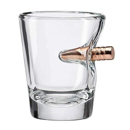 Shot Glass With Real Bullet - OddGifts.com