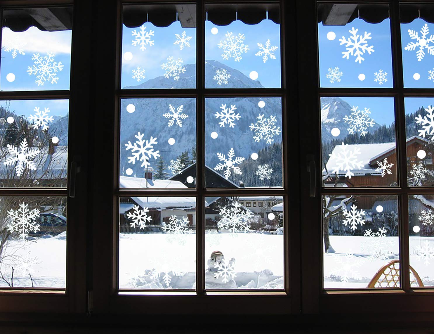 Snowflake Window Decals - oddgifts.com