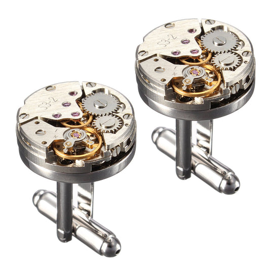 Steampunk Mechanical Cufflinks - oddgifts.com