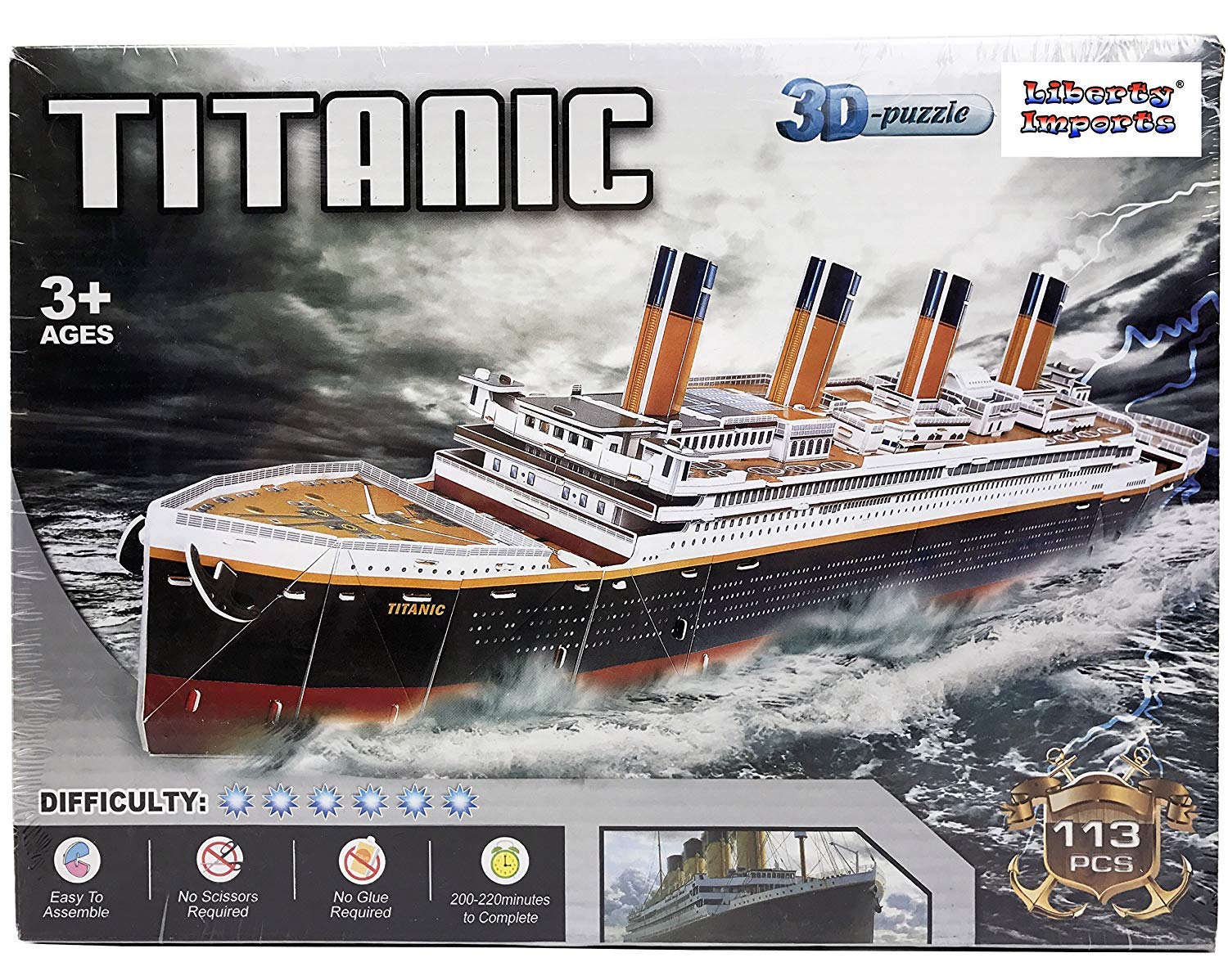 Puzzle Titanic, puzzle 3D