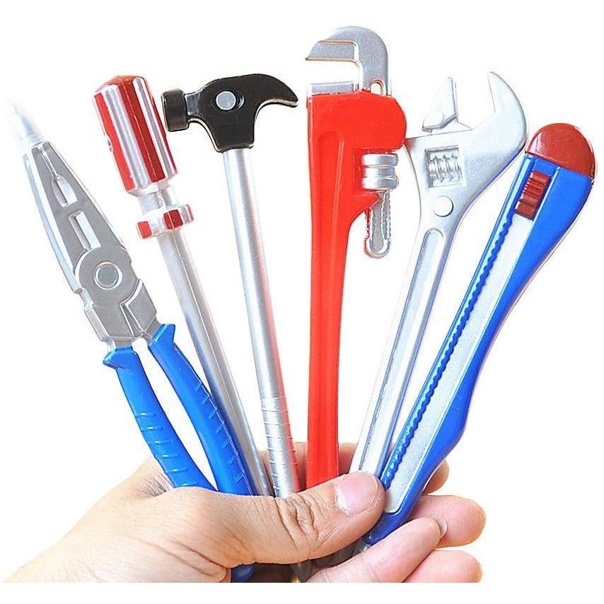 Pens shaped like workshop tools