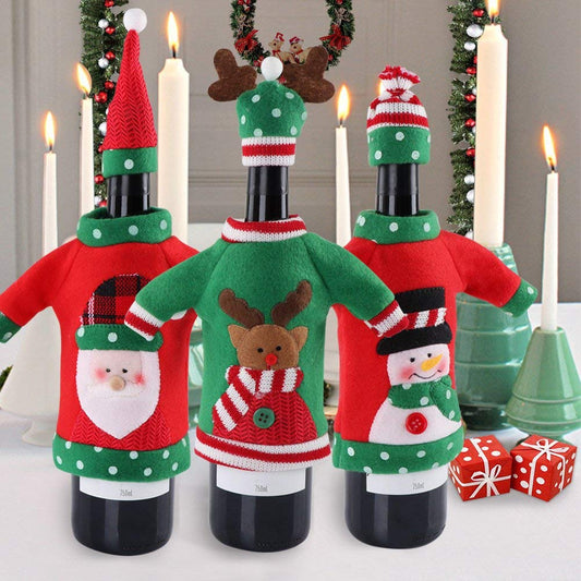 Ugly Christmas Sweater Bottle Covers - oddgifts.com