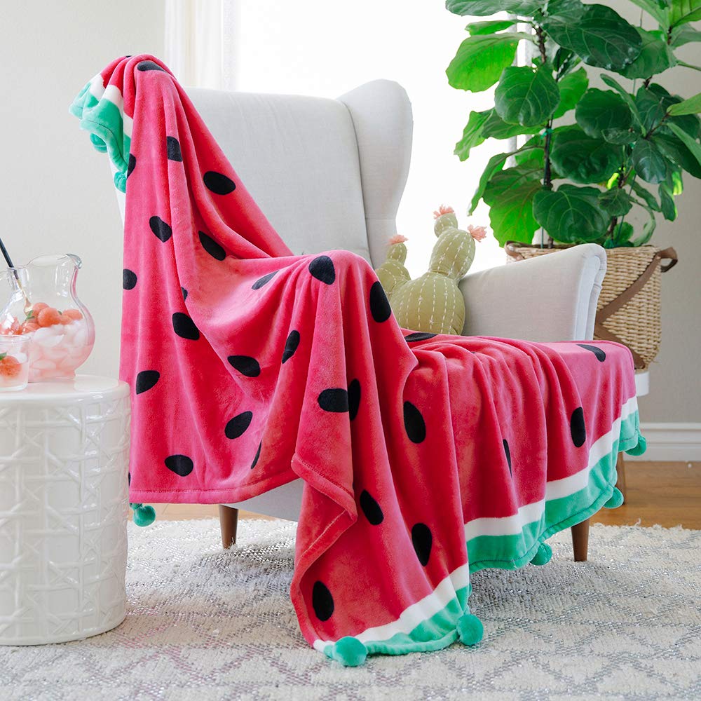 Velvet Plush Watermelon Blanket - oddgifts.com