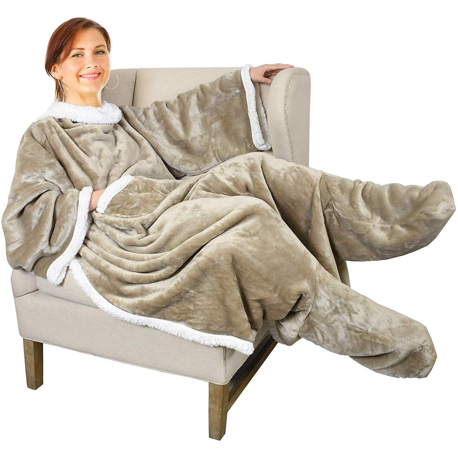 Wearable Sleeved Blanket - oddgifts.com