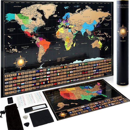 World Scratch Map - OddGifts.com